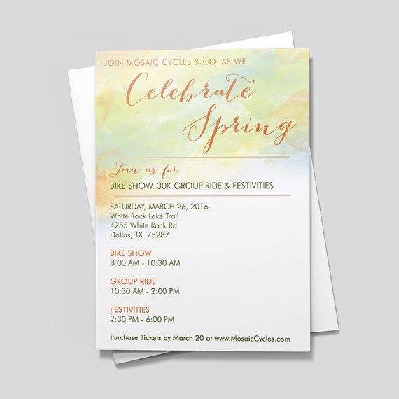 Spring Watercolor Invite