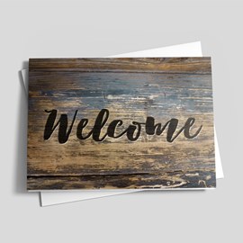 Rustic Wooden Welcome