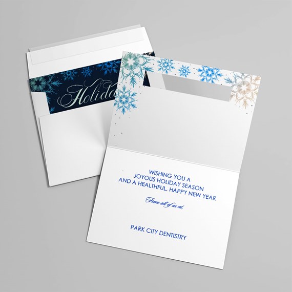 Blue Snowflakes Holiday