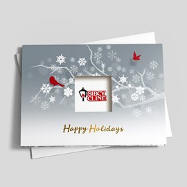 Winter Holiday Red Birds