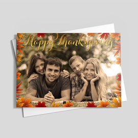 Autumn Leaves Thanksgiving Photo