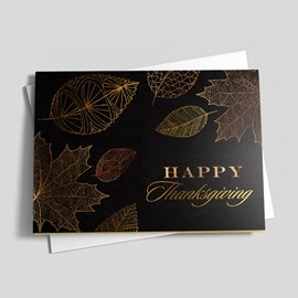 Gold & Bronze Leaf Thanksgiving