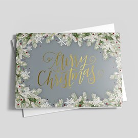 Frosted Christmas Garland