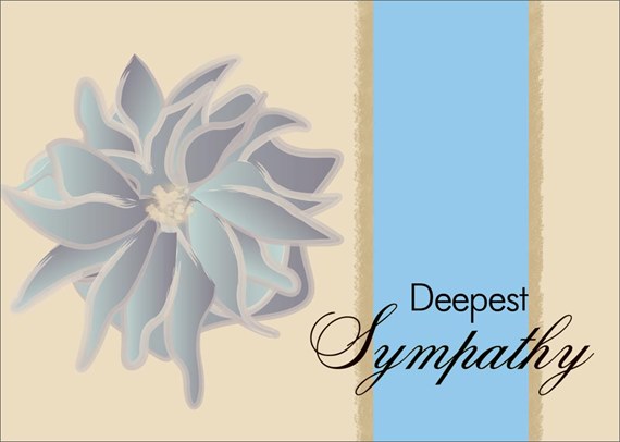 Artistic Sympathy Card