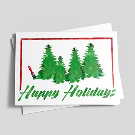 Painted Evergreens