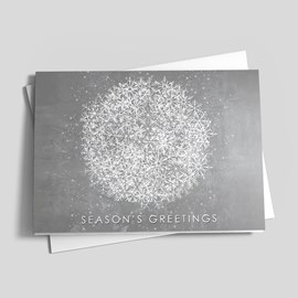 Cluster of Snowflake Greetings