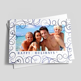 Blue Swirl Framed Holidays