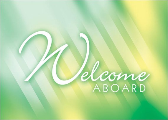 Emerald Welcome Aboard Card