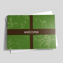 Scrolls Present Welcome Card