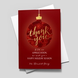 Gold and Crimson Thanks