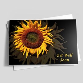 Sunflower Get Well Card