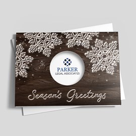 Rustic Snowflake Greetings