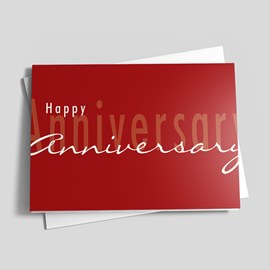 Simple Red Anniversary