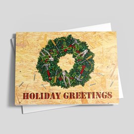 Plyboard Holiday Wreath
