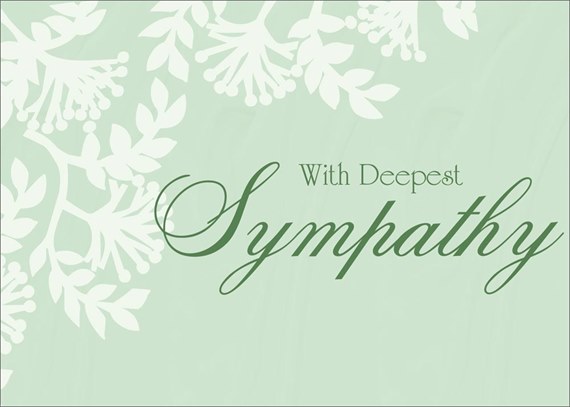 Opaque Foliage Sympathy Card