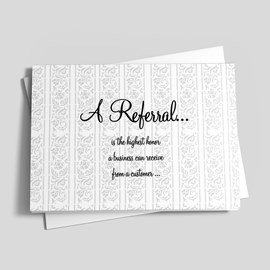 A Referral Thanks