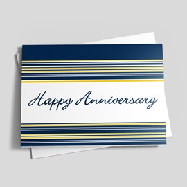 Horizontal Striped Anniversary