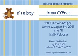 It's a Boy Shower Invitation