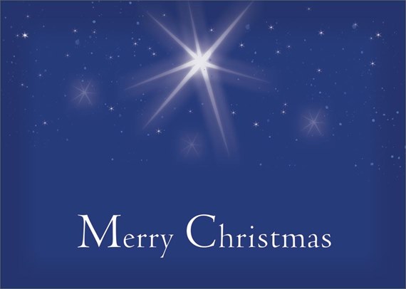 Star Glowing Merry Christmas