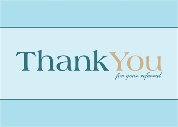 Tints of Blue Referral Card