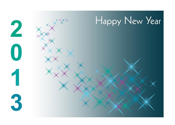 Sparkling New Year Card