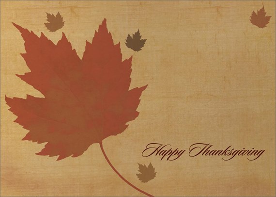 Antique Finish Thanksgiving Card