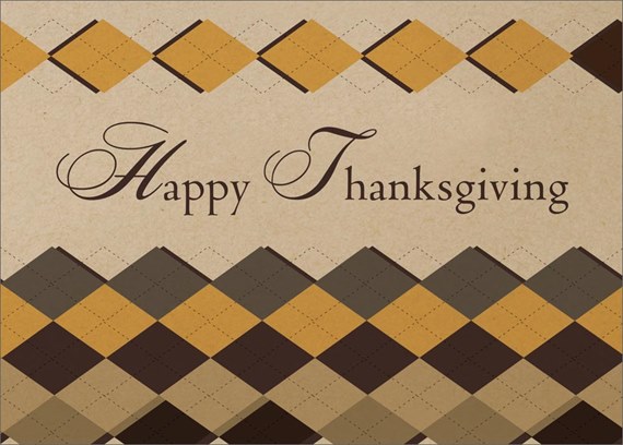 Diamond Patterned Thanksgiving