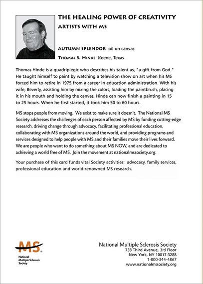 National MS Society Holiday Card