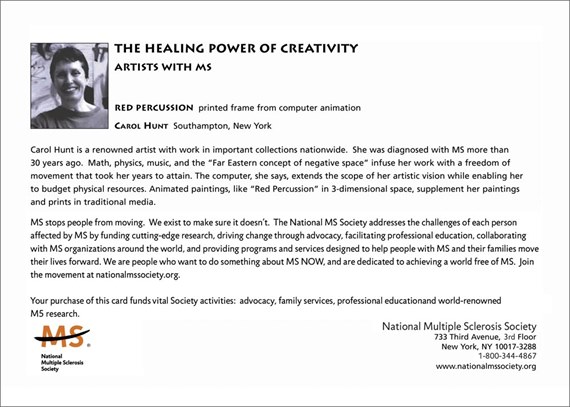 National MS Society Holiday Card