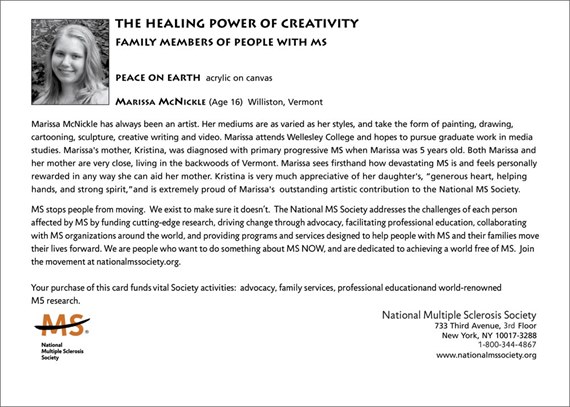 National MS Society Holiday Card