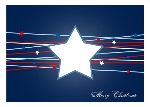 Star Design Holiday Card