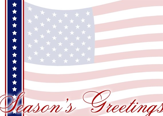American Flag with Star Border