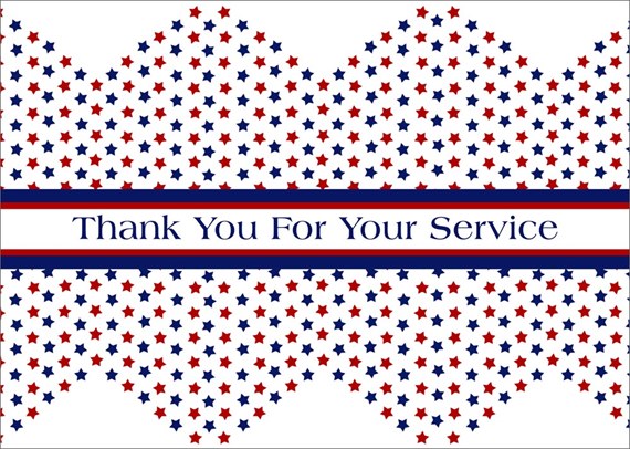 For The Troops Thank You Card