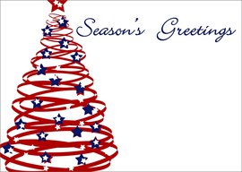 Patriotic Christmas Tree