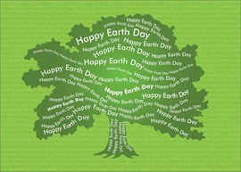 Earth Day Tree Recycled