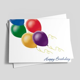 Balloons Sailing Value Card