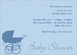 Baby Shower Boy Carriage