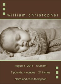 Centered Photo Announcement