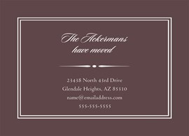 Simply Sophisticated Moving Card