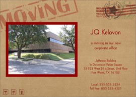 Stamp Moving Announcement