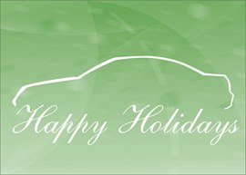 Automotive Sketch Holiday Card