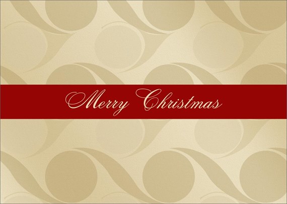 Circle Design Merry Christmas