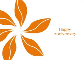 Orange Pinwheel Anniversary