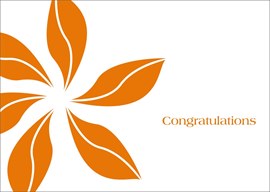 Orange Pinwheel Congrats