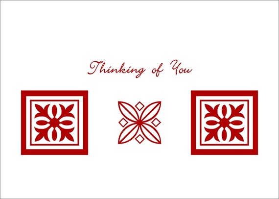 Simple Thinking of You Card