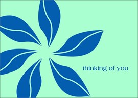 Blue Pinwheel Thinking of You