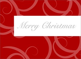Pink & Red Christmas Card