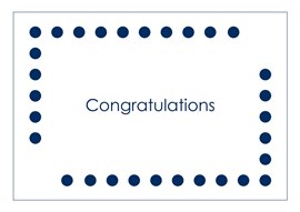 Congratulation Dots Card
