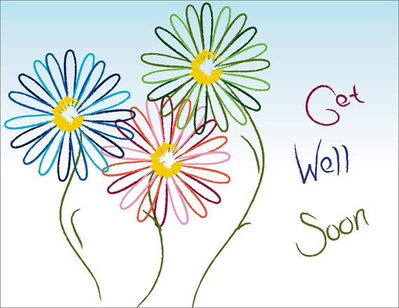 Cheerful Flowers Get Well