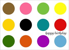 Mulitple Dots Birthday Card